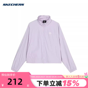 Skechers斯凯奇春季 01X5 女子户外运动休闲舒适速干外套L224W042