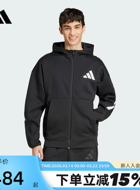adidas阿迪达斯连帽外套秋男Z.N.E.保暖透气针织夹克 JD5984