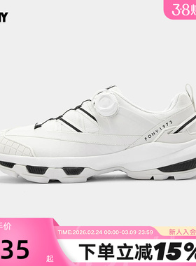 PONY1972波尼男鞋冬季低帮旋钮耐磨舒适休闲运动鞋 244M1GA01RW