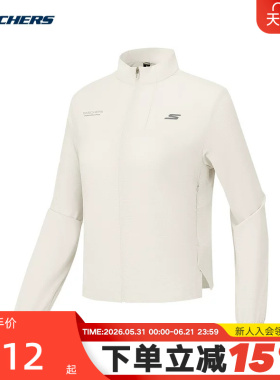 Skechers斯凯奇秋女子运动服舒适休闲梭织外套 P325W024/01B4