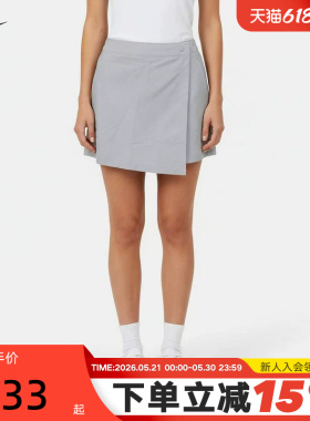 NIKE耐克女短裙夏季运动短裤防走光A字半身裙灰色裙裤IR1649-043