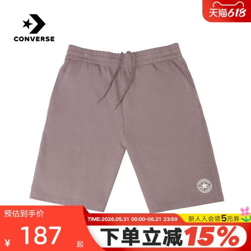 Converse匡威26夏新品男子运动休闲裤宽松透气针织短裤MCJ787-JDA