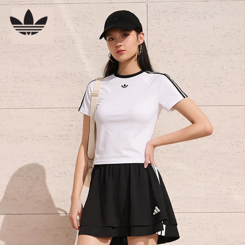 adidas阿迪达斯半袖短袖上衣女款
