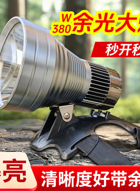 余光炮强光灯头超亮远射激光头戴式大功率户外12V外接电瓶超疝气