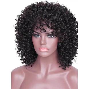 Synthetic Wig Afro hair wigs非洲蓬蓬头爆炸头假发女非洲小卷发