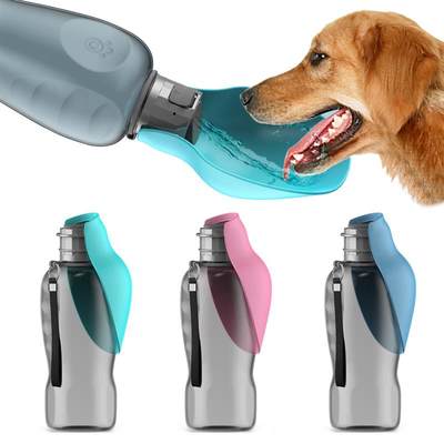 800ml Portable Dog Water Bottle For Big Dogs Pet Outdoor Tra