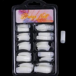 100PCS Acrylic French Fake Nails Faux Ongles Full Cover Fals
