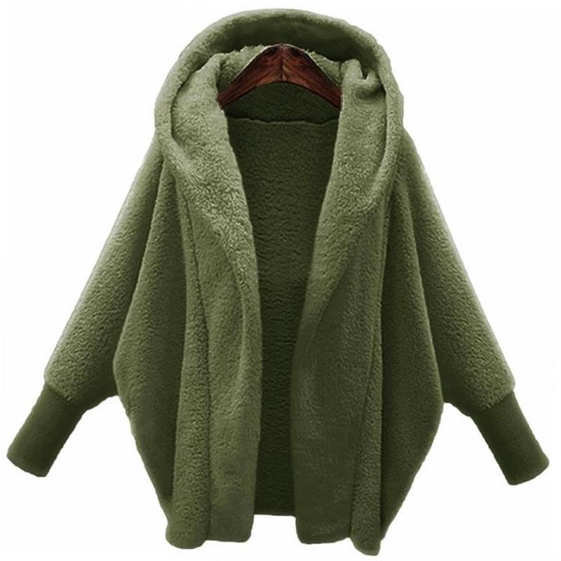 Autumn Plush Hooded Jacket Women Coats Winter Clothes Ladie1