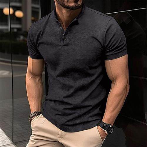 Quick selling T-shirt Henry neck sports polo shirt