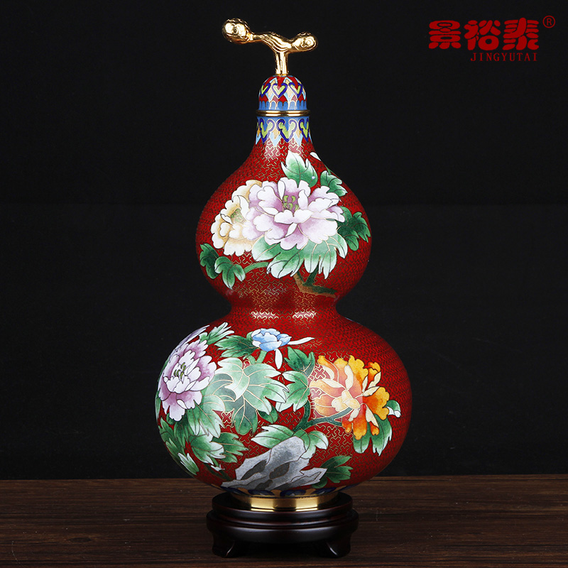 景裕泰铜中式玄关手工艺品景泰蓝