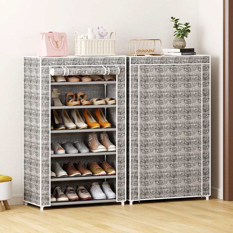 鞋架子家用门口简易鞋柜收纳宿舍室内小窄防尘罩遮挡帘出租屋新款,住宅家具,鞋架,淘宝优惠券,粉丝福利购,淘宝优惠卷
