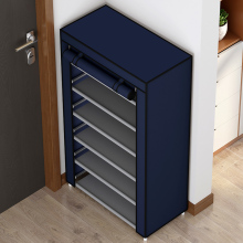 鞋架子家用门口多层简易鞋柜出租房用室内好看防尘罩全包结实耐用