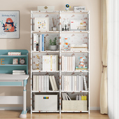 书架书柜子桌面置物架落地书桌收纳儿童家用自由组合桌上移动卧室