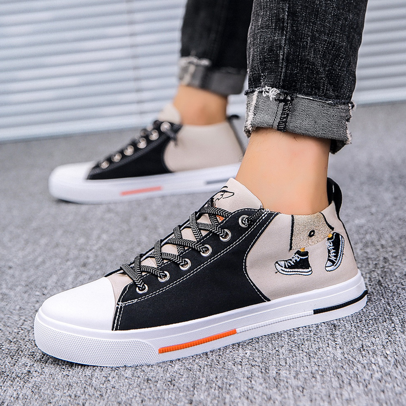 男鞋百搭帆布鞋低帮休闲鞋韩版潮流学生布鞋运动板鞋春秋季潮鞋子|ruв категории Мужская обувь, низкий чистка - от Buy2taobao.com для оказания профессиональной услуги покупки агента Taobao