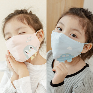 儿童防风口罩学生上学专用2025新款卡通可爱冬天防寒保暖纯棉面罩