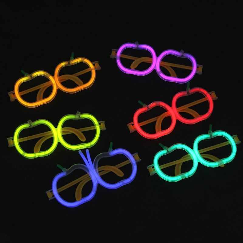荧光棒眼镜发光新奇玩具圣诞万圣节派对儿童玩具地摊