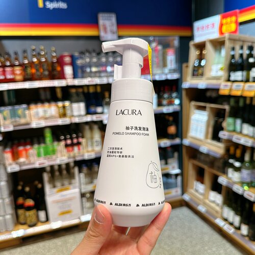 奥乐齐 柚子洗发泡沫 300ml 控油蓬松 泡沫剂型 超市代购