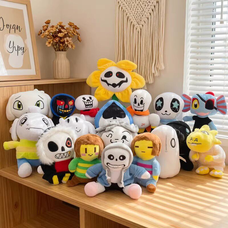 传说之下毛绒玩具Undertale Sans布娃娃游戏周边儿童礼物公仔玩偶 - 实物图