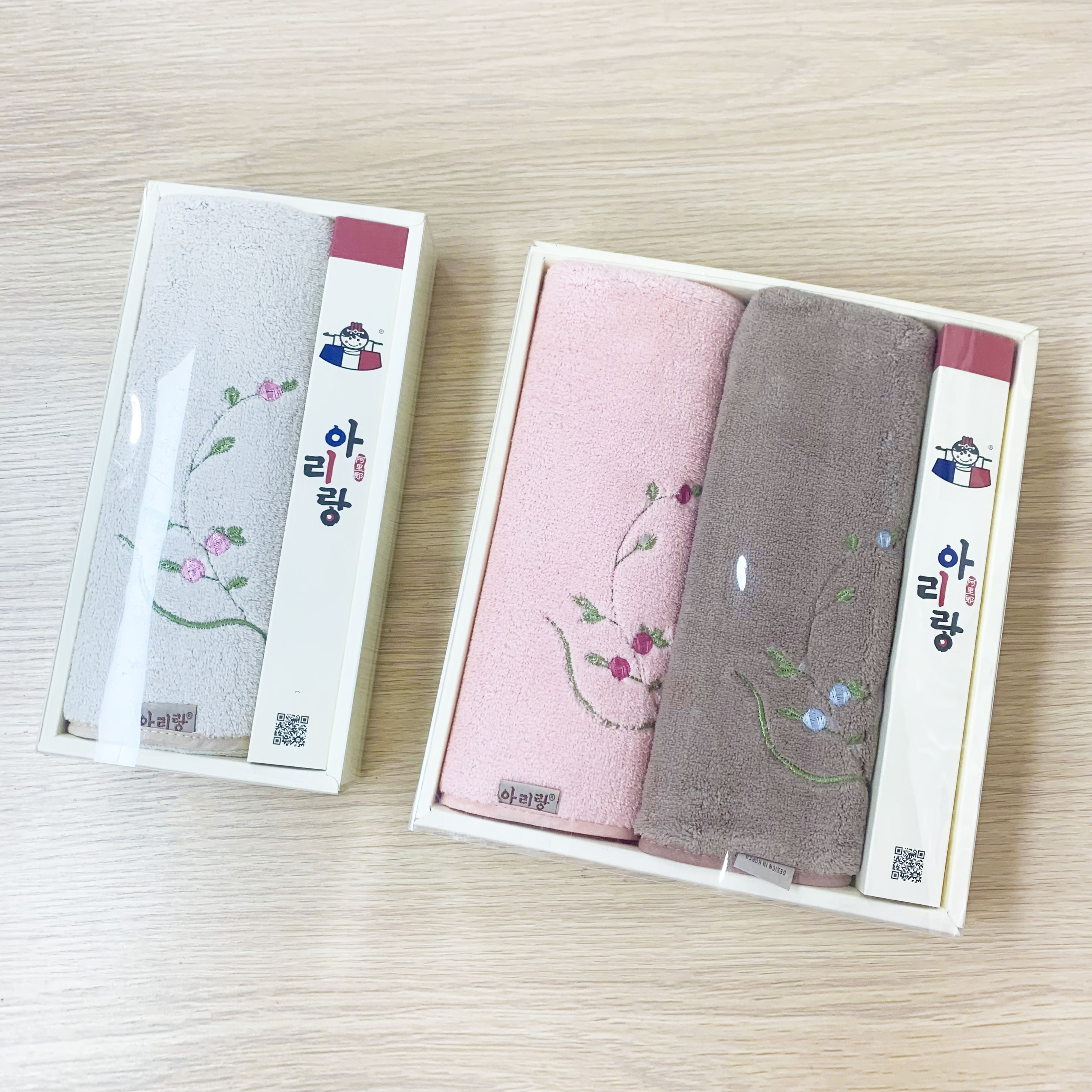 韩国阿里郎毛巾 超柔软吸水量大珊瑚绒毛巾 送人礼盒装