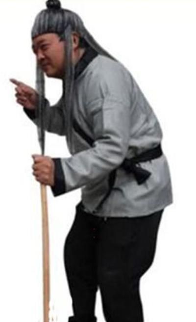 古代老头平民百姓乞丐服演出服老爷爷贫苦农民表演服装补丁装破