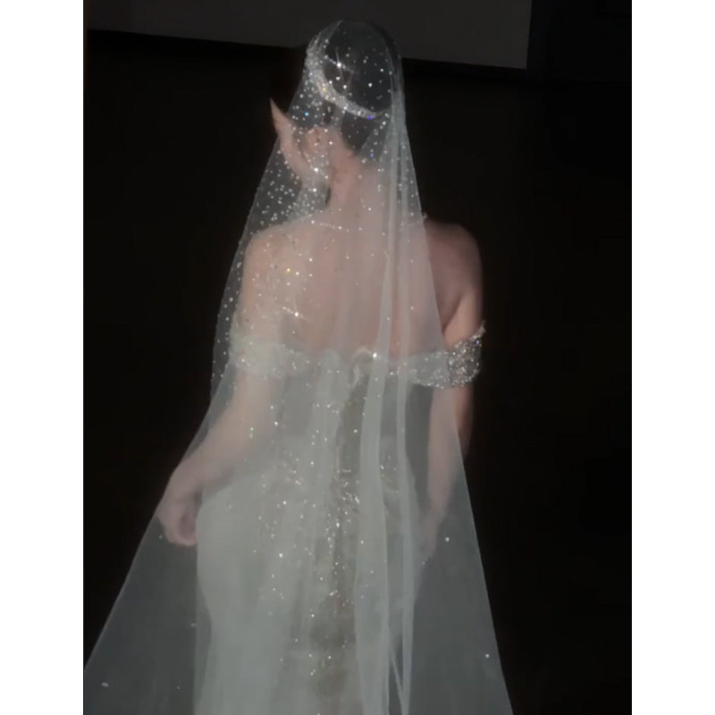超仙美星空钻纱新娘头纱绝美大拖尾高级感婚礼拍照道具法式氛围感,服饰配件/皮带/帽子/围巾,头纱,淘宝优惠券,粉丝福利购,淘宝优惠卷