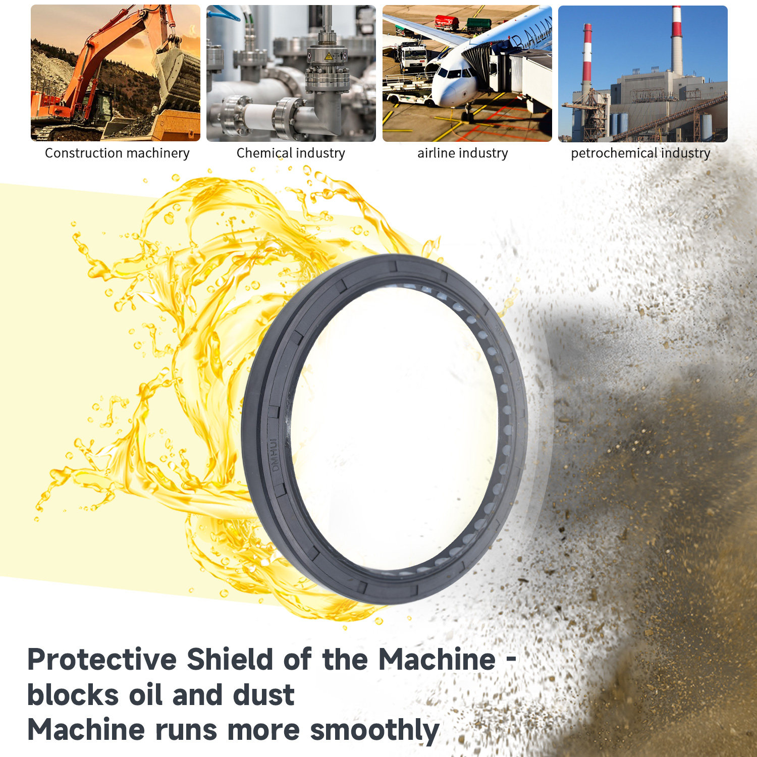 产地货源 DMHUI-骨架油封 液压马达液压泵油封22*32*7-HNBR