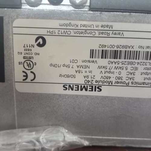 议价6SL32240BE255UA0变频器SINAM