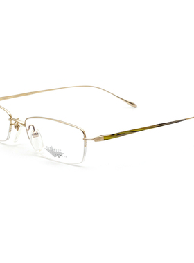 TITANTEC泰坦钛克眼镜架女士时尚优雅半框近视眼镜框钛架 TF-1638