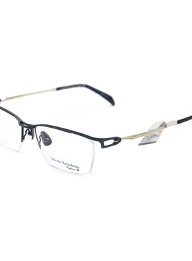 日本Masak松岛正树眼镜架半框纯钛商务眼镜框男近视眼镜MFT-5020