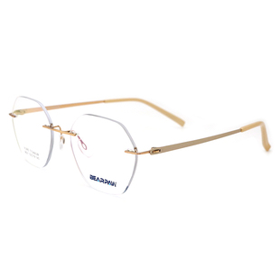 BEARPAW比派眼镜框钛时尚金属潮款男女超轻无框光学眼镜架9621