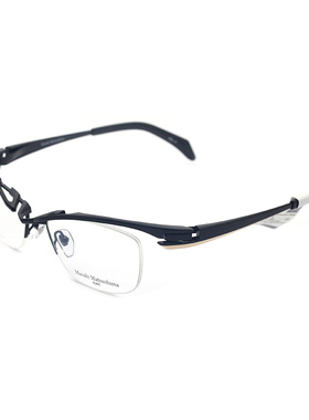 日本Masak松岛正树眼镜架半框纯钛商务男士近视眼镜框MF-1230T