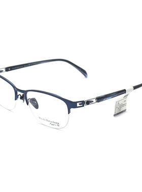 日本Masak松岛正树眼镜架半框纯钛商务眼镜框男近视眼镜MFT-5034