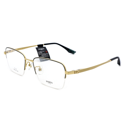 PORTS近视眼镜框男时尚简约潮款配防蓝光半框眼镜架 POM62423