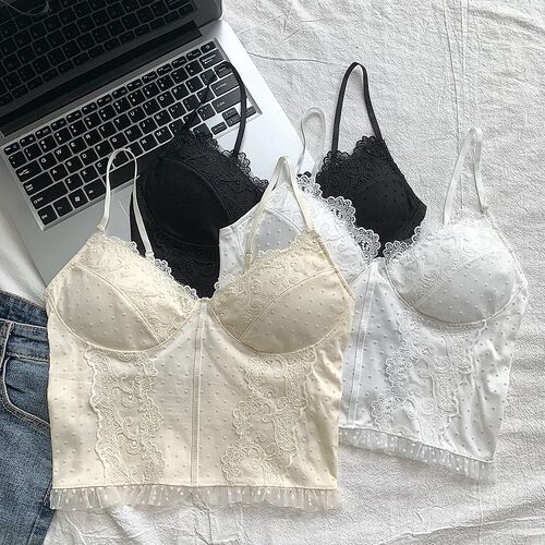 露背蕾丝吊带2024春夏新款纯欲