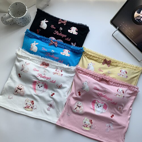 美式复古蕾丝花边抹胸背心女夏季