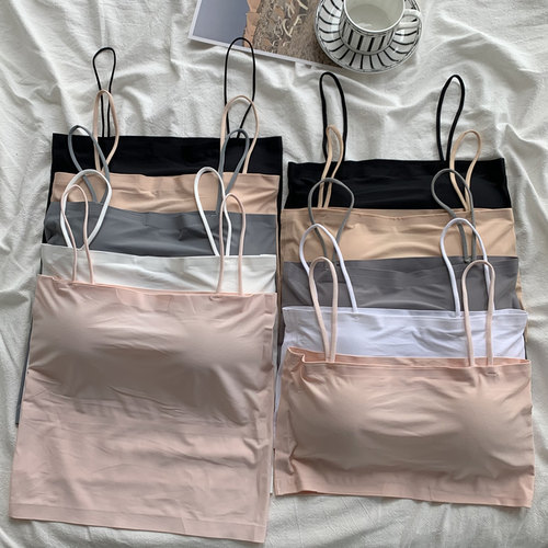 冰丝内衣女春季韩版百搭抹胸背心