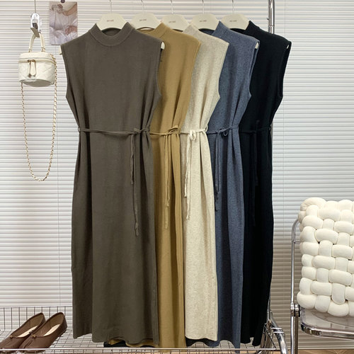 显瘦长款连衣裙气质女神范高级感