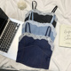 夏季 抹胸上衣 设计感拼接蕾丝边吊带复古牛仔背心女外穿甜辣妹短款