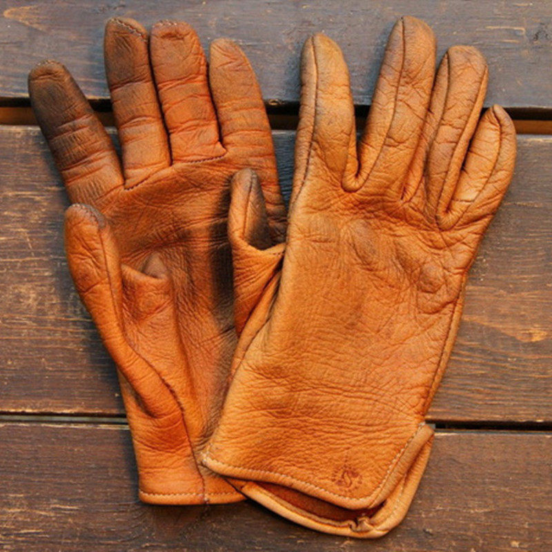 美国制造原产Sullivan复古机车柔软鹿皮经典哈雷摩托户外手套现货