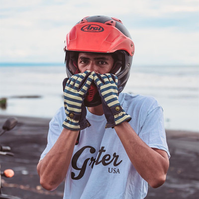 美国Grifter鹿皮条纹囚徒手套