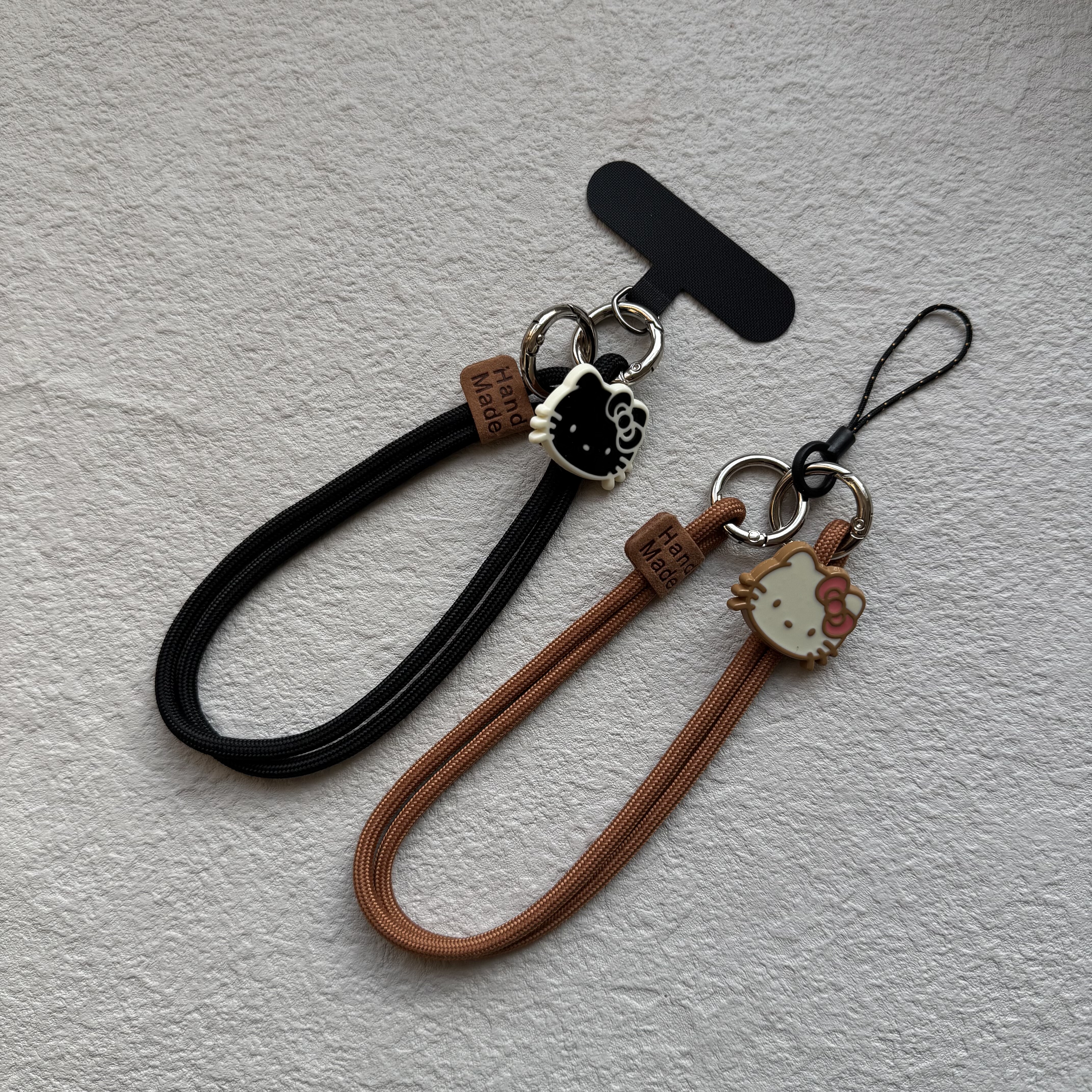 ins简约可爱kt猫咪手机壳垫片挂件钥匙相机包包ccd挂饰手腕绳短款