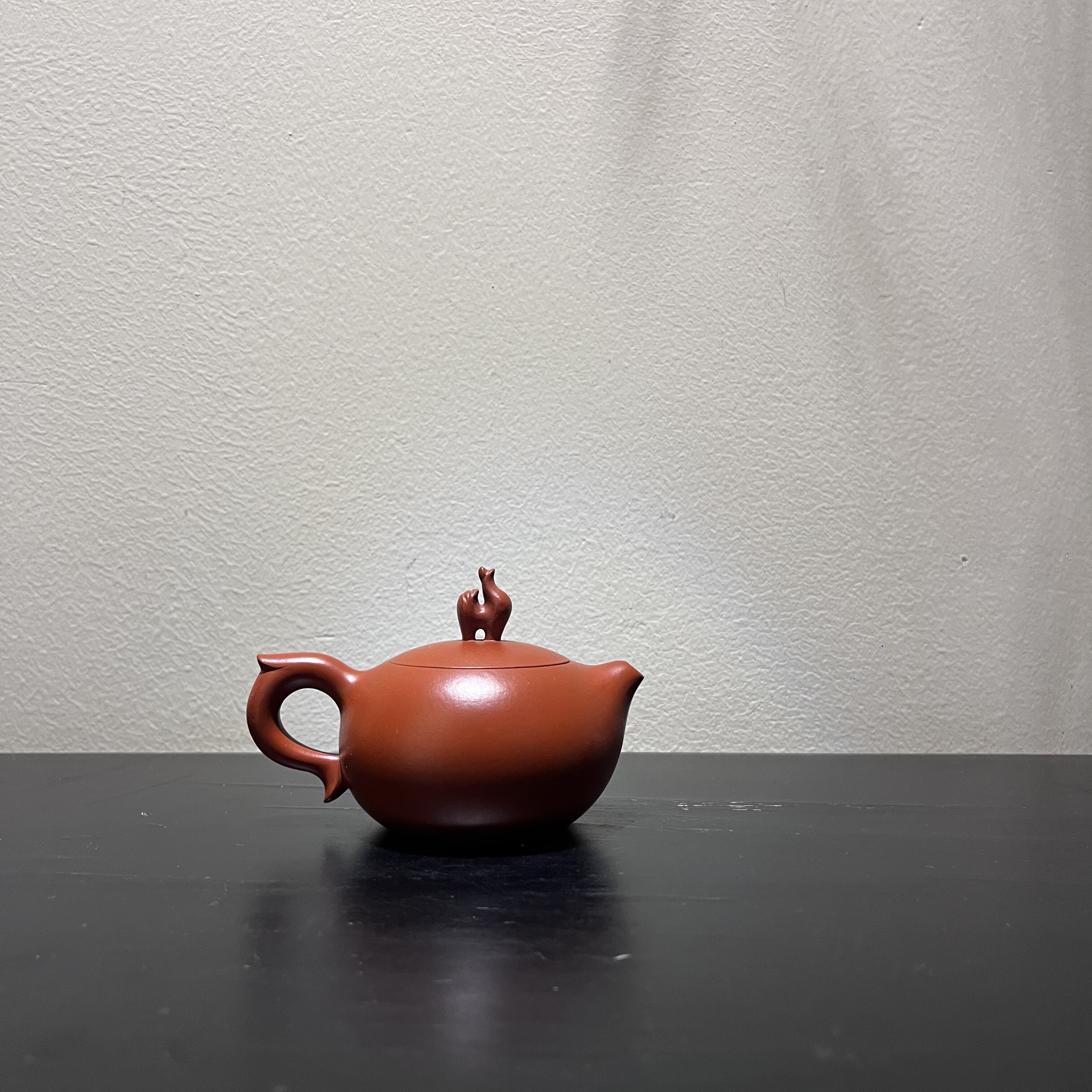 雄鸡报晓壶·谢思博制鸡年生肖纪念壶潮州手拉壶收藏版朱泥壶