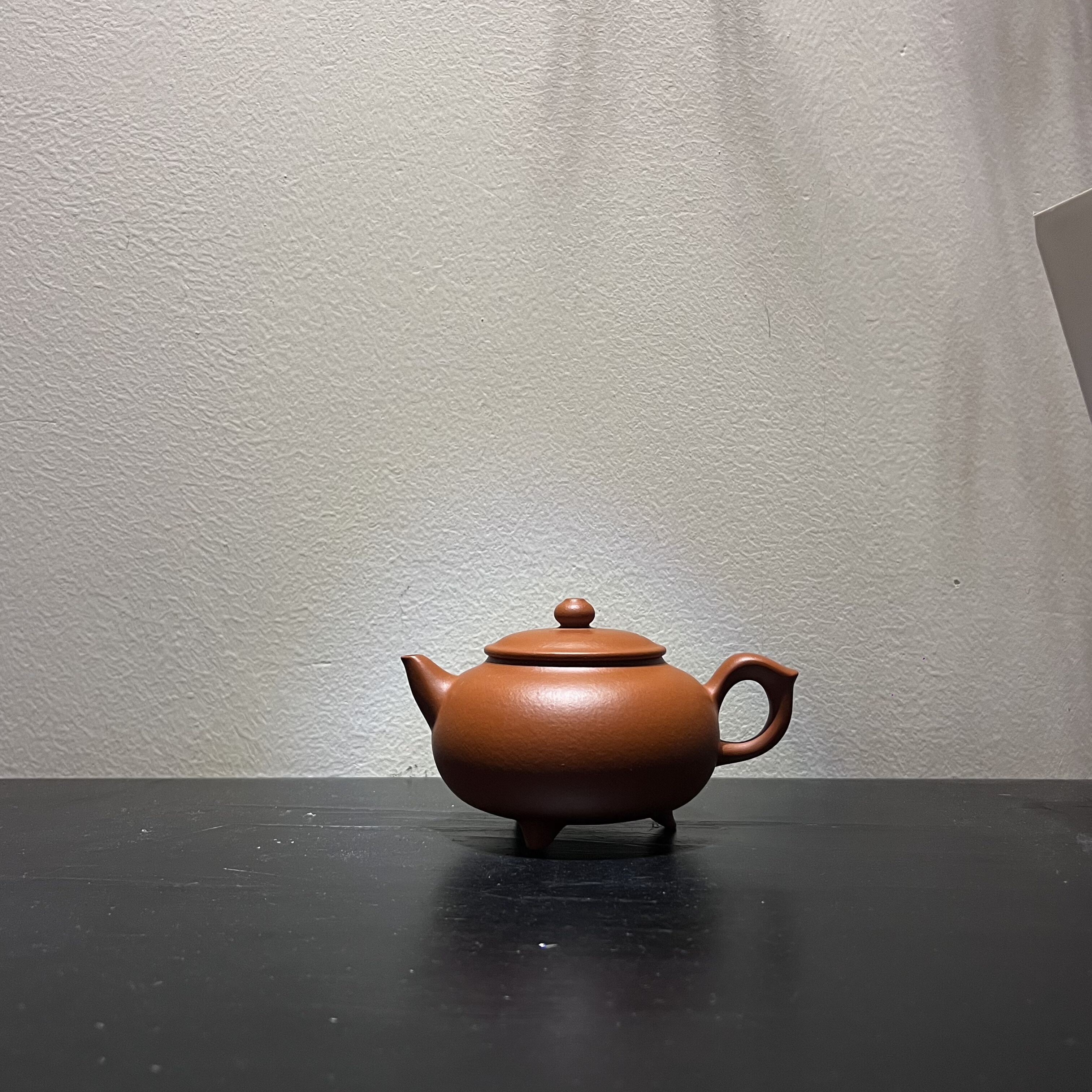 雅雀壶·金旦朱泥 蔡柱贤潮州手拉壶文人工夫茶器八邑匠人