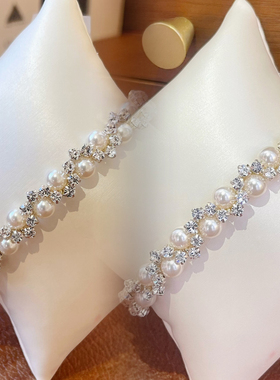 SL007.精致轻奢进口爪钻串珠珍珠手链百搭首饰（材料包&成品）