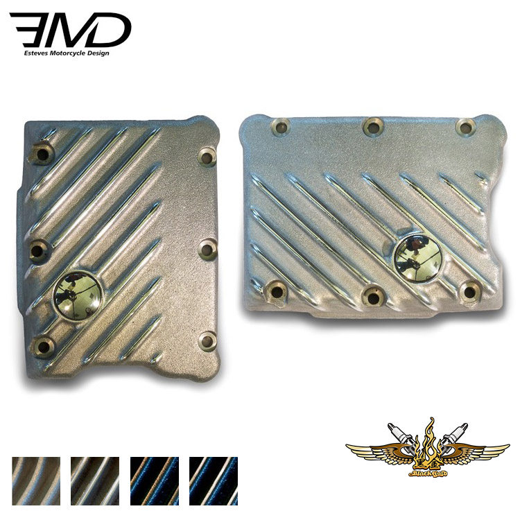 黑金定制 哈雷改装软尾戴纳旅行威路德通用 复古EMD缸头盖摇杆盒