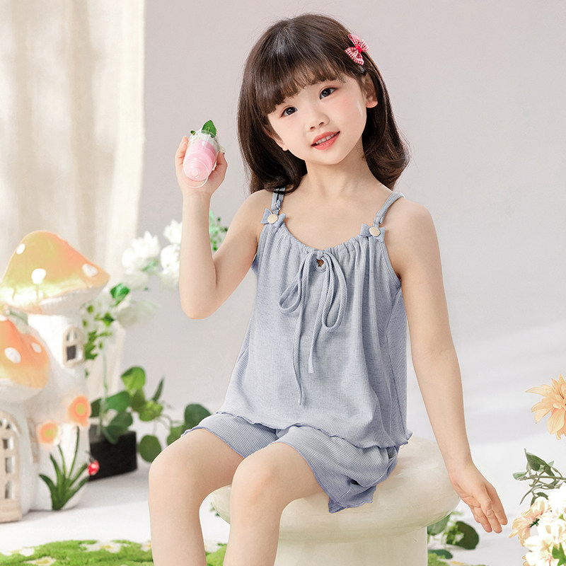 女大童吊带睡衣高端莫代尔夏季