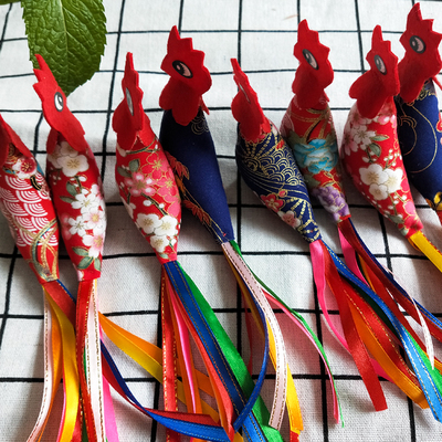 迎春鸡 立春宝宝戴的小鸡打春鸡纯手工布艺缝制装饰用品