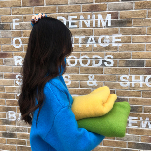 【闭店】2022秋冬ins超火糖果色网红毛衣女慵懒风加厚套头衫
