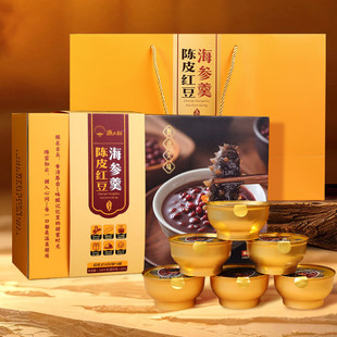 渔大叔鲜炖海参红豆海参羹大连特产辽参滋补品营养长辈送礼年货