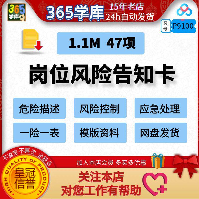 岗位风险告知卡 危险描述风险控制应急处理一险一表模版PPT